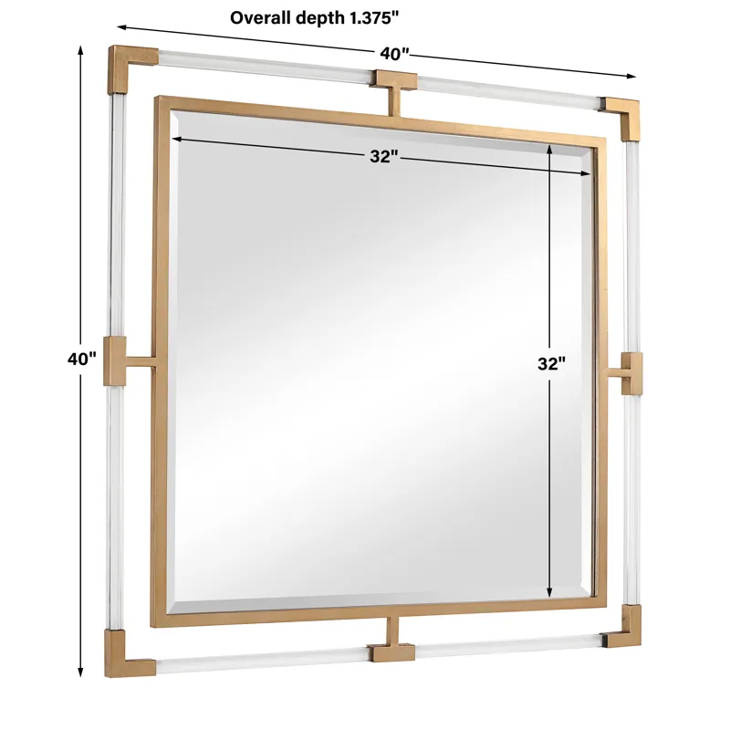 Balkan Golden Square Mirror