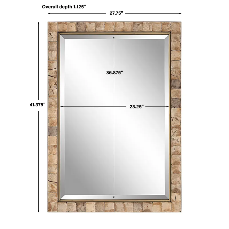 Cocos Coconut Shell Mirror
