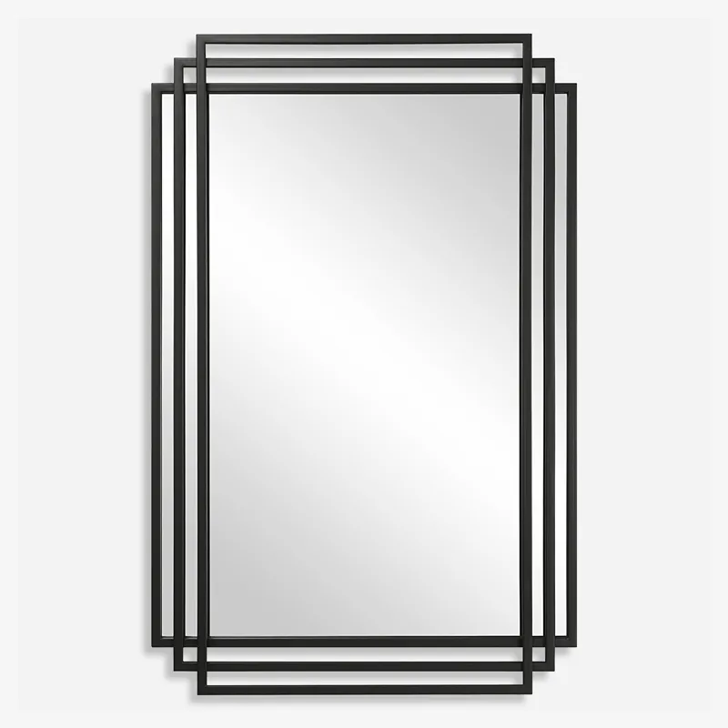 Amherst Black Iron Mirror