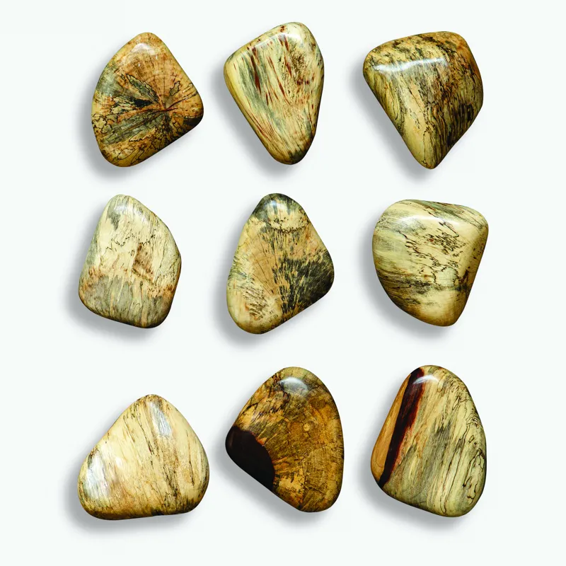Pebbles Blonde Wood Wall Decor, S/9
