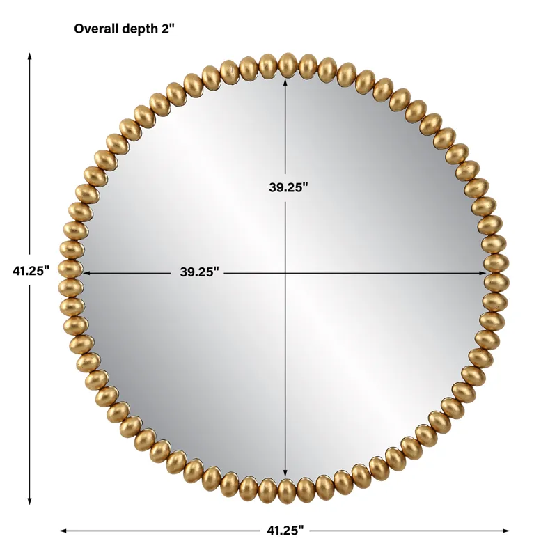 Byzantine Round Gold Mirror