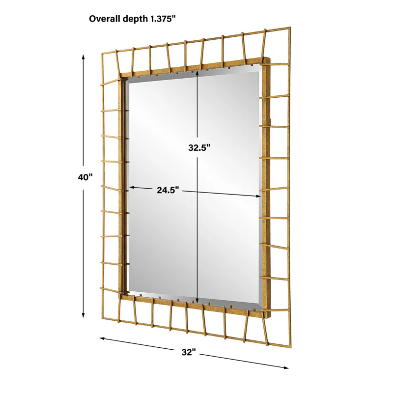 Townsend Antiqued Gold Mirror