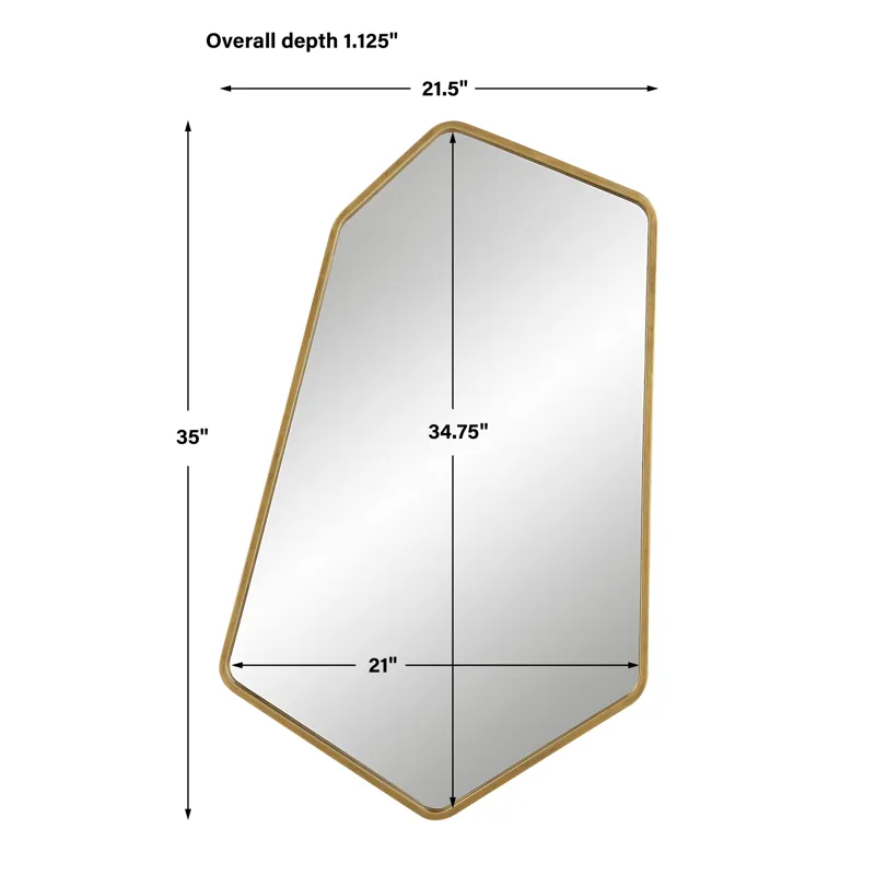 Linneah Large Gold Mirror