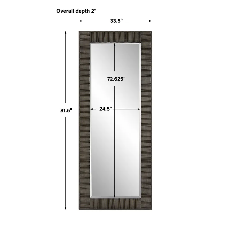 Figaro Oversized Wooden Mirror