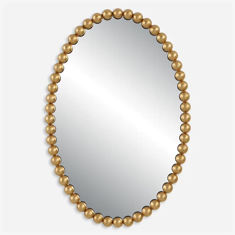 Serna Gold Oval Mirror