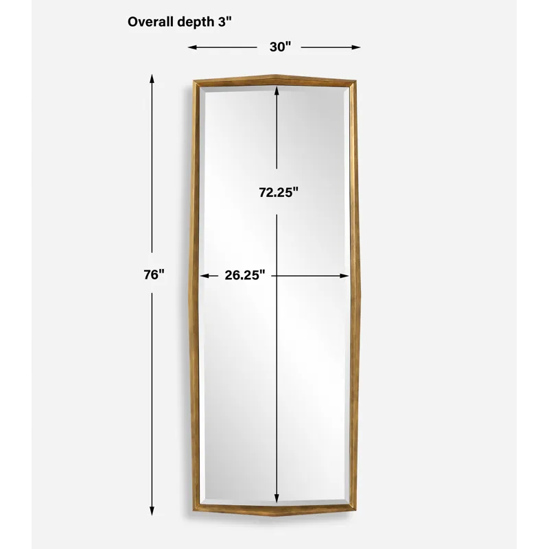 On Point Wood Dressing Mirror