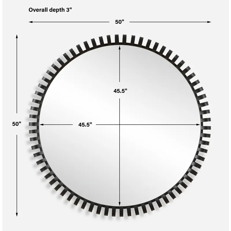 Corona Modern Round Mirror