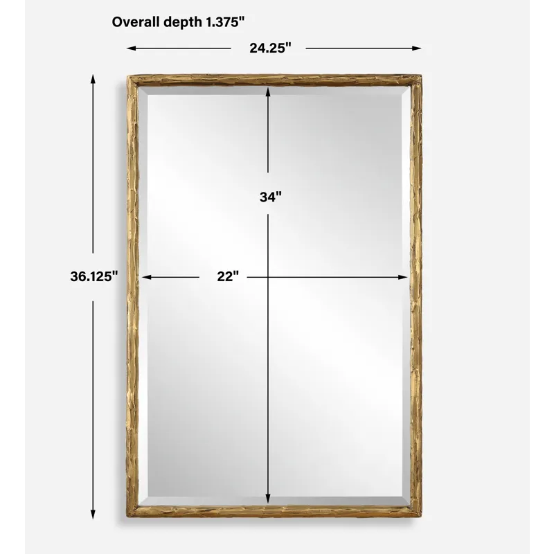 Sutton Gold Vanity Mirror