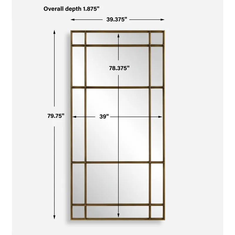 Spurgeon Gold Window Mirror