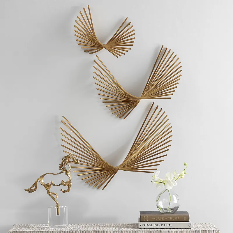 Coreograph Antique Gold Wall Decor Set/3