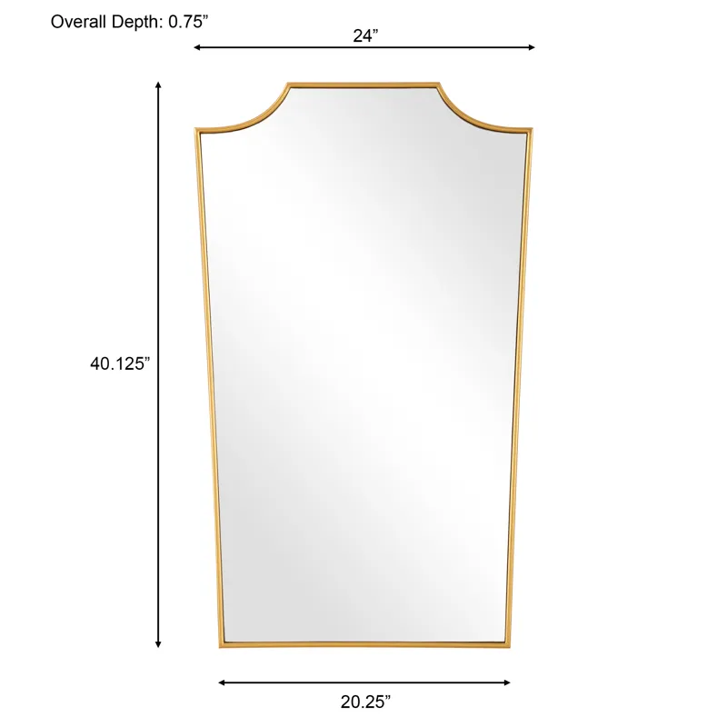 Demure Antique Gold Mirror