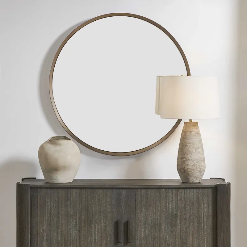 Torrado Round Bronze Mirror
