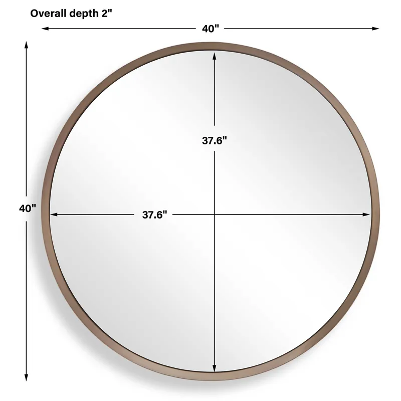 Torrado Round Bronze Mirror