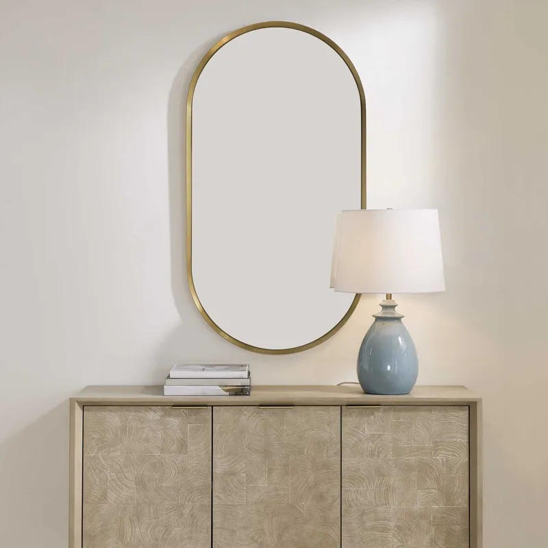 Torrado Oval Brass Mirror