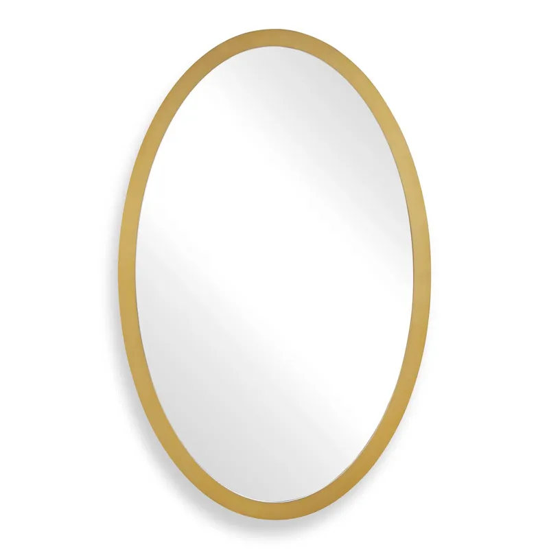 Elstree Antique Brass Oval Mirror