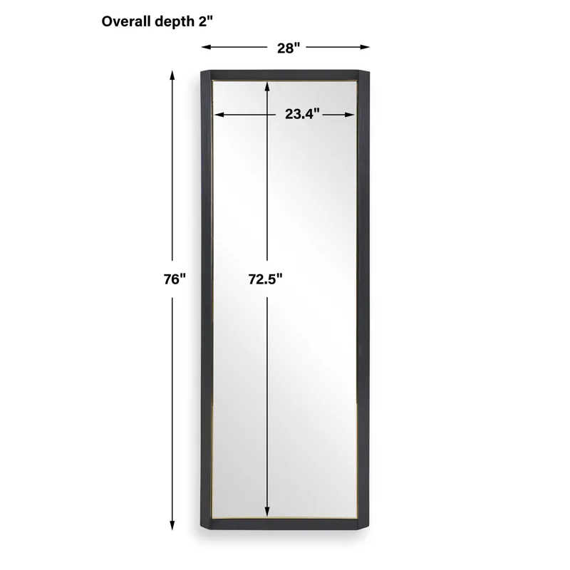 Stenton Tall Wooden Mirror
