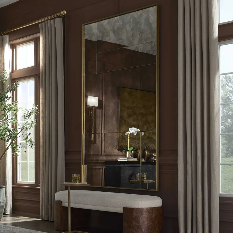 Rally Oversized Antiqued Mirror
