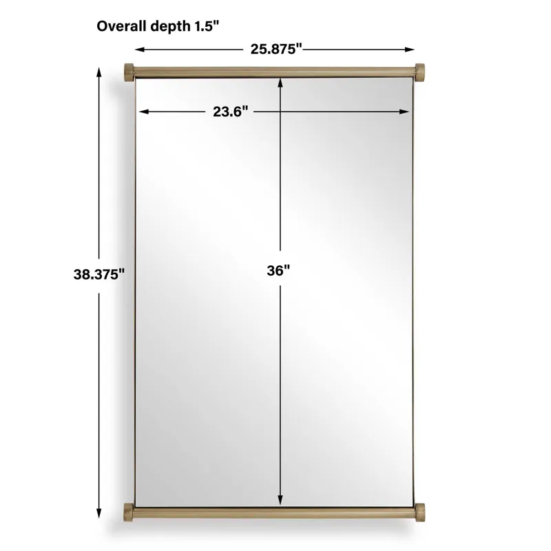 Scroll Rectangular Mirror