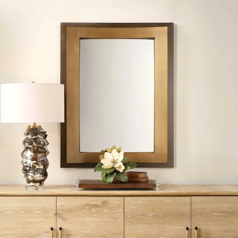 Around The Bend Golden Bronze Mirror
