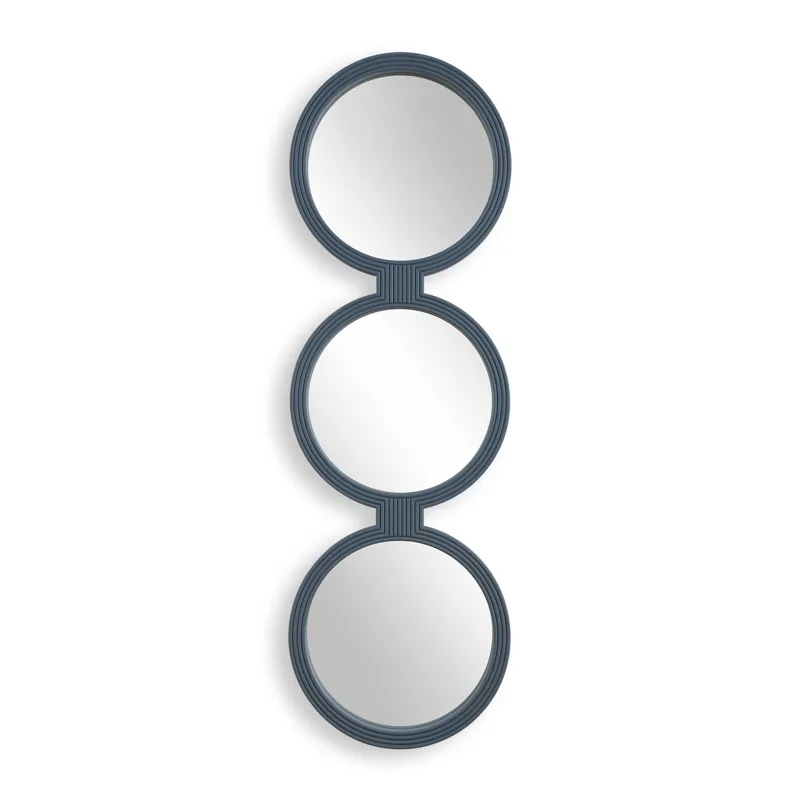 Going In Circles Blue Gray Mirror