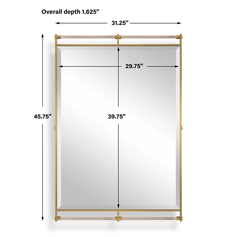 Ripoll Antique Brass Mirror
