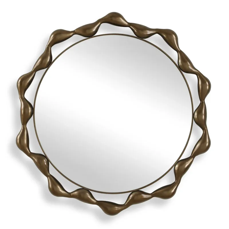Remolino Round Bronze Mirror