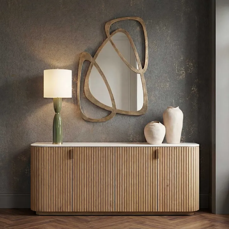 Momentum Gold Mirrored Wall Decor