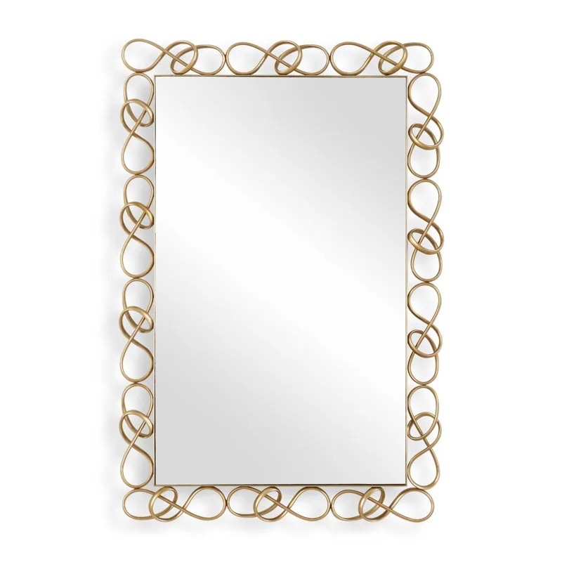 Twist It Antique Brass Mirror