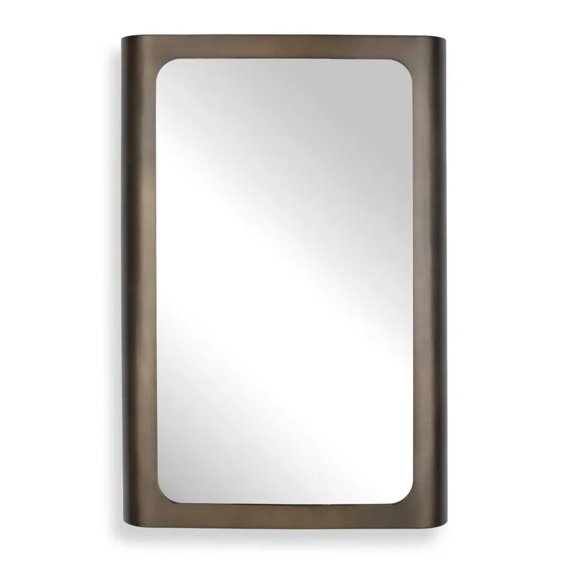 Fischer Curved Edge Gold Bronze Mirror