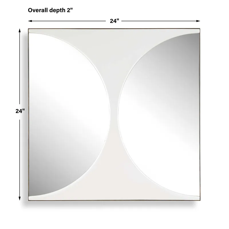 New Moon Mirrored Wall Decor