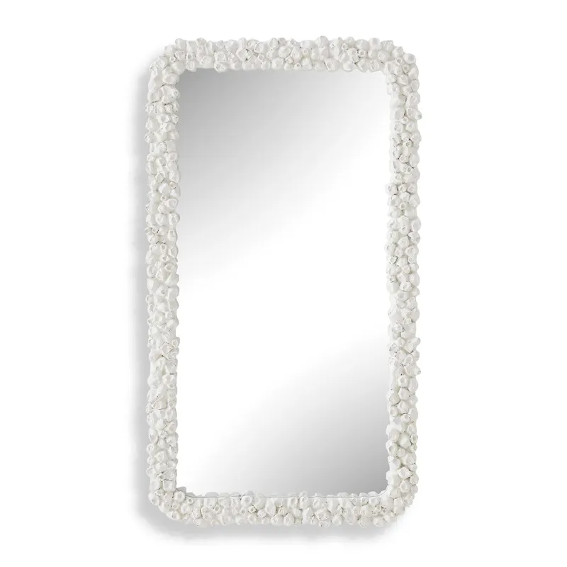 Barnacle Rectangular White Mirror