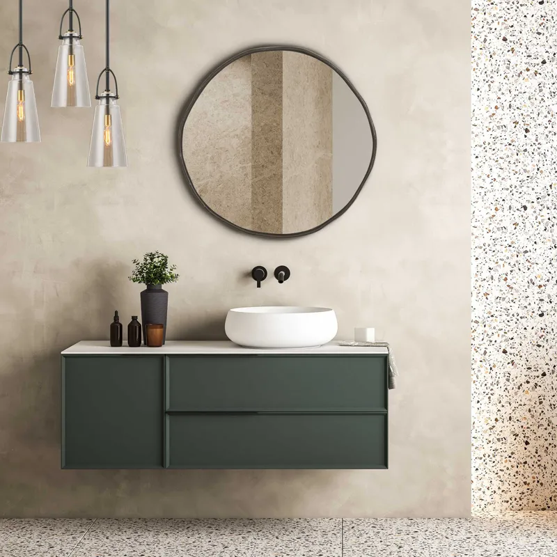 Lowen Round Bronze Mirror