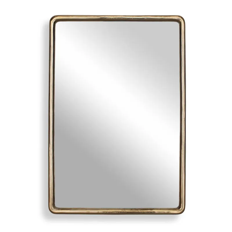Burton Indoor-Outdoor Brass Mirror