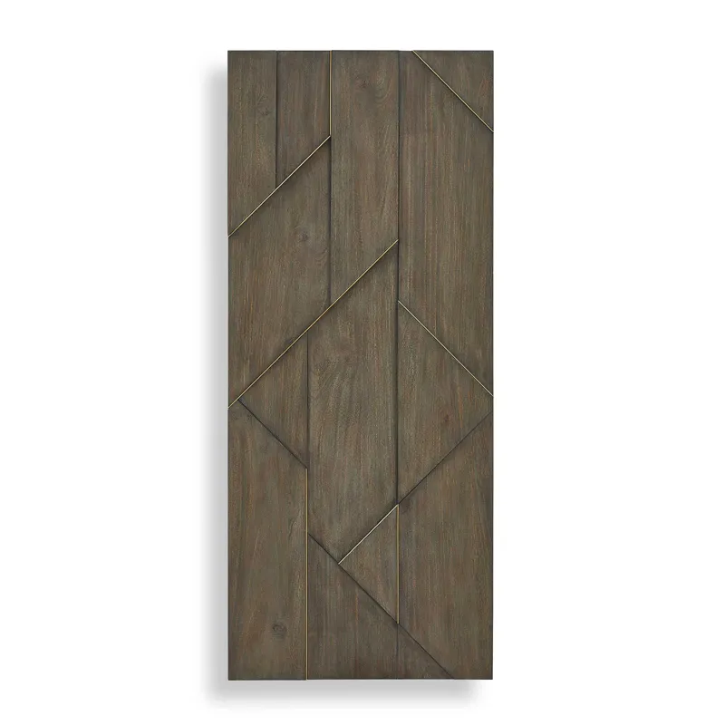 Hanoi Geometric Wood Wall Panel