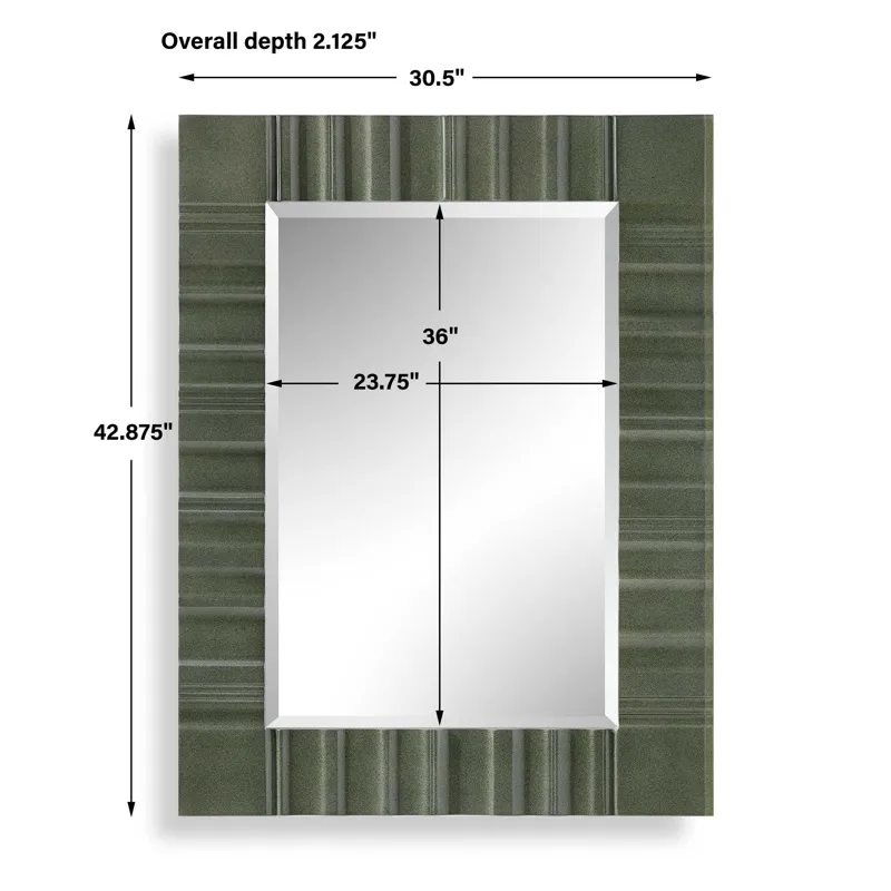 Quincey Olive Green Mirror