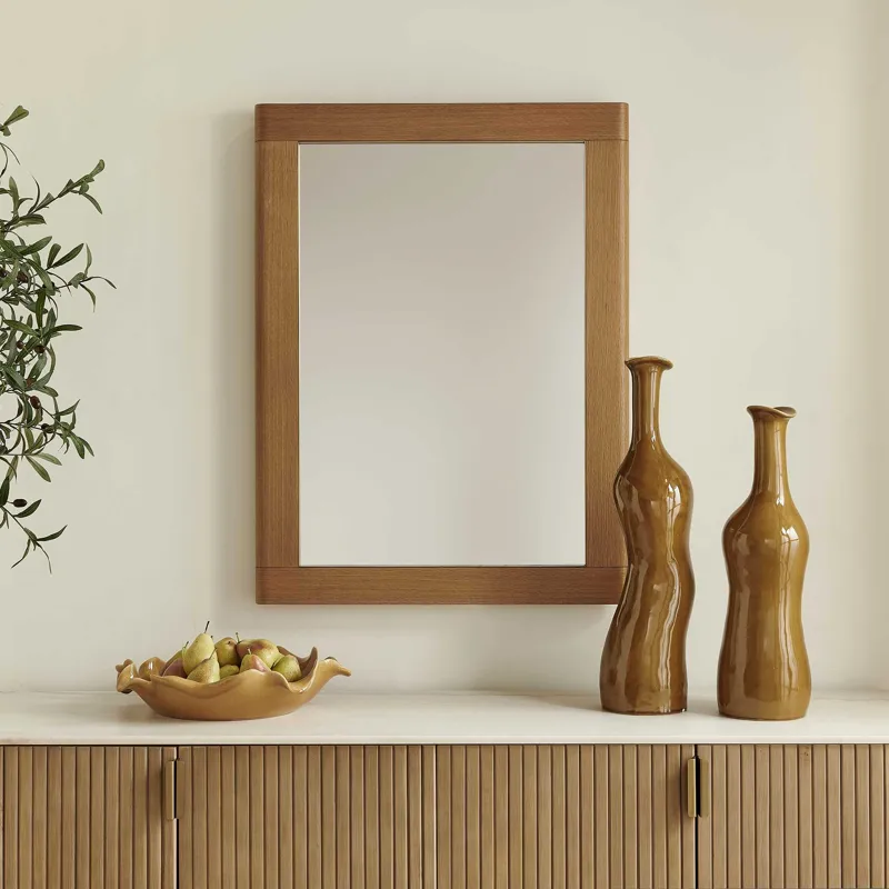 Bishop Gunstock Oak Mirror