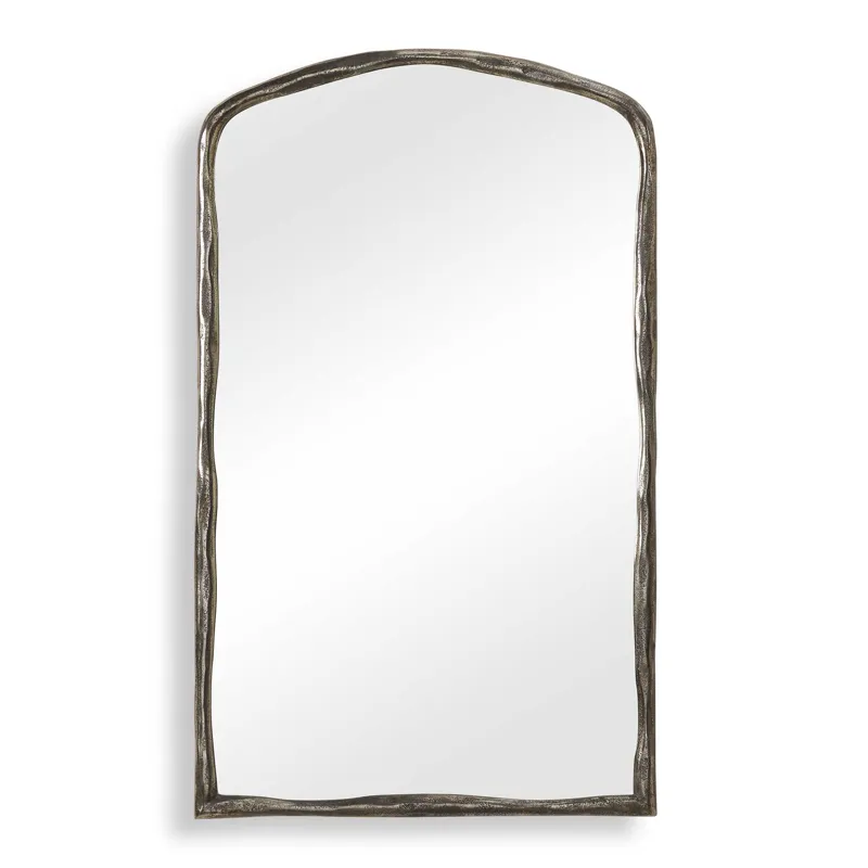 Hammered Arch Hammered Antique Nickel Arch Mirror