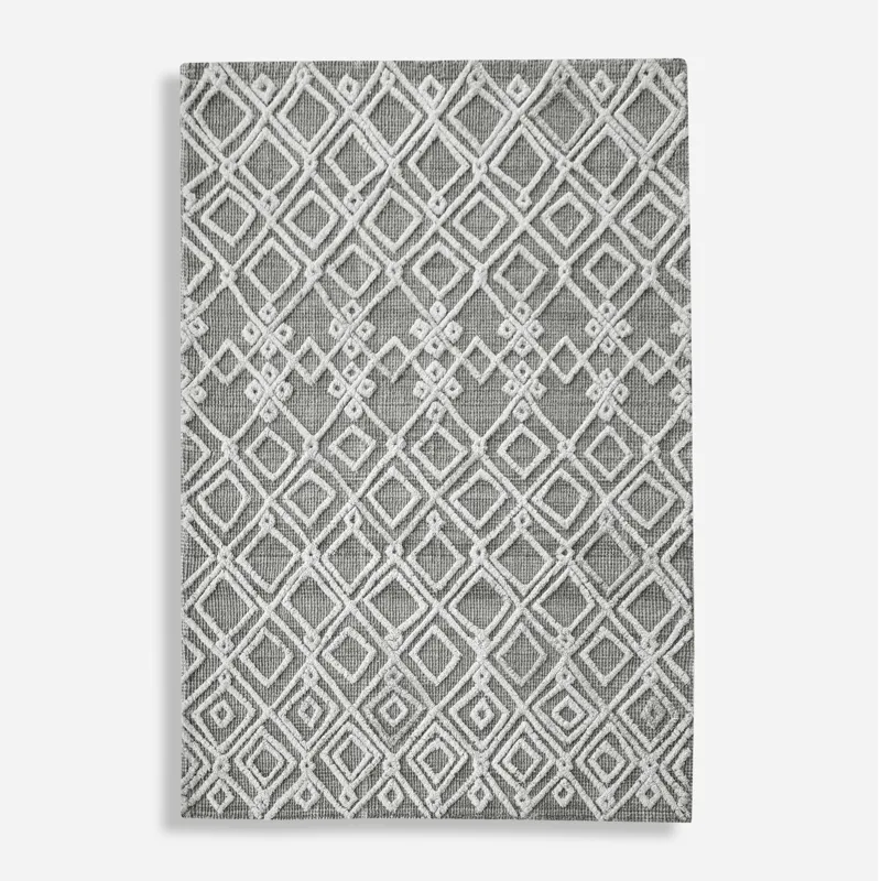 Sieano Gray-Ivory 8 X 10 Rug