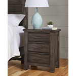 Chestnut Creek 3 Drawer Nighstand -Truffle Dark