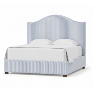 Choices Emily Upholstered Bed Navy Stripe - Queen
