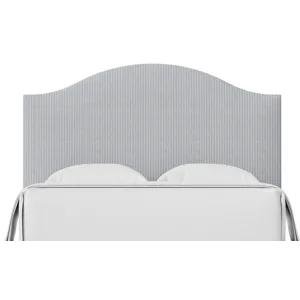 Choices Navy Stripe Emily Upholstered Headboard - King