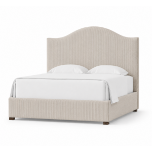 Choices Emily Upholstered Bed Grey Stripe - King