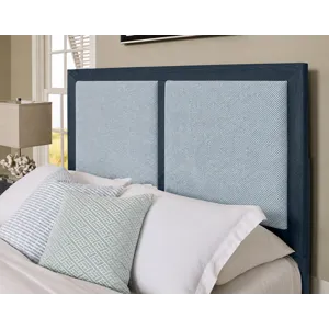 Custom Express-Indigo Upholstered Bed-Ocean - California King