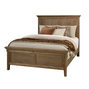 Fulling Mill-Natural Oak Mantel Headboard - Queen
