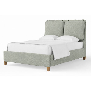 Nordhaven-Two-Tone Upholstered Bed-Forest Green - King
