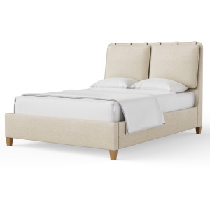 Pure Maple-Natural Maple Sandstone Upholstered Footboard - King