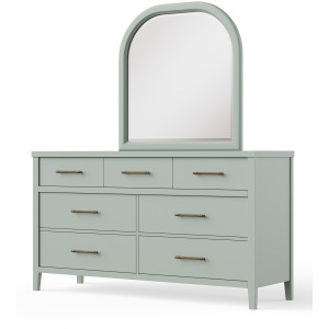 Pure Maple-Sage Arch Mirror