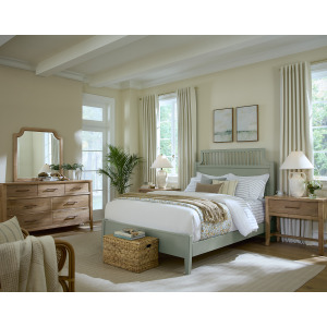 Pure Maple-Sage Garden Footboard - King