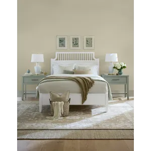 Pure Maple-Cottage White Garden Footboard - Queen