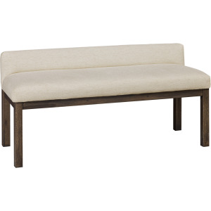 Joinery-Espresso Oak Ivory Cream Upholstered Bench